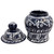 Oaxaca Talavera Mini Jar - Blue & White