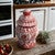 Oaxaca Talavera Mini Jar - Pink & White