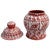 Oaxaca Talavera Mini Jar - Pink & White