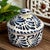 Moab Talavera Trinket Box - Blue & White
