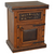 North Fork Tooled Leather Nightstand - Opens Right