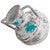 Shawnee Harvest Turquoise & White Pots - Set of 2