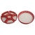 Talavera Sunset Red & White Serving Platter (7 pcs)