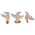 Mosaic Hummingbirds Beige - Set of 3
