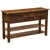 Barnwood Console Table with Three Drawers and Two Shelves