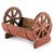 Western Wagon Wheel Red Planter