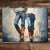 Boots & Blue Jeans Outdoor Canvas Wall Art