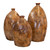 Desert Longhorn Pottery Vases - Set of 3