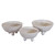 White Stallion Clay Bowls - Set of 3