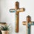 Earthy Elegance Clay Wall Cross - Large