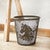 Floral Horse Metal Waste Basket