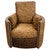 Land Baron Swivel Recliner - Longhorn Saddle Leather & Gator Cognac Leather