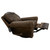 Frontiersman Swivel Recliner - Cora Sierra Leather & Gator Cognac Leather