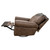 Frontiersman Swivel Recliner - Palio Rum Leather & Gator Rustic Walnut Leather