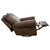 Frontiersman Swivel Recliner - Palio Rum Leather & Gator Rustic Walnut Leather