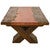 Sarasota Live Edge Coffee Table with Leather Insert