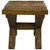 Sarasota Live Edge Side Table with Leather Insert