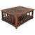 Mercantile Copper Top Coffee Table with Wrought Iron Detail