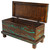 El Reno Reclaimed Wood Trunk with Turquoise Inlay