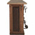 Excavator Wood Bar with Stone Top and Beaten Metal Inserts