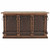 Excavator Wood Bar with Stone Top and Beaten Metal Inserts