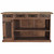 Excavator Wood Bar with Stone Top and Beaten Metal Inserts