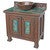Jamestown Turquoise Copper Vanity with Sink