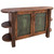 Trapper Wood Buffet with Embossed Leather Panels