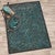 Western Boot Stitched Turquoise Rug - 2 x 8
