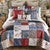 Western Romance Patchwork Quilt Bed Set - Queen