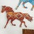 Tribal Spirit Horse Metal Wall Art - Medium