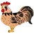 Tin Rooster Napkin Rings - Set of 6