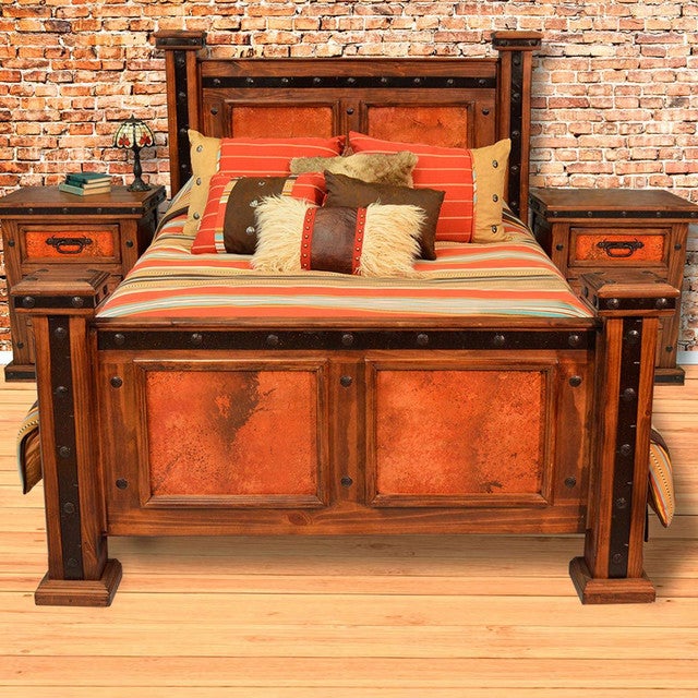 Natural Patina Copper Bedroom Furniture Collection