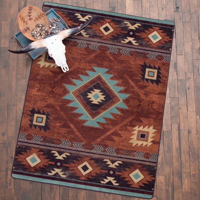 Whiskey River Rust Rug Collection