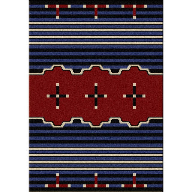 Big Chief Blue Rug Collection