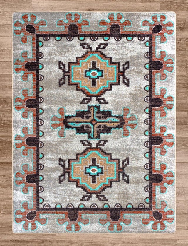 Bozeman Turquoise Rug Collection