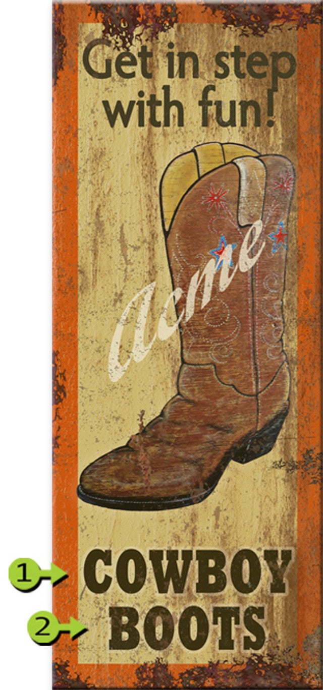 In Step With Fun Personalized Sign - 17 x 44