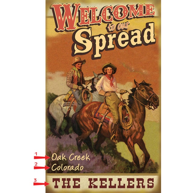 Welcome to Our Spread Sign - 14 x 24