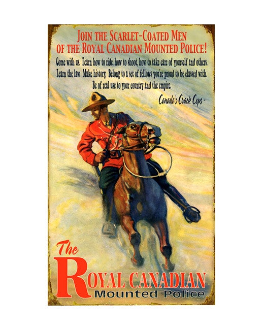 Royal Canadian Mounted Police Sign