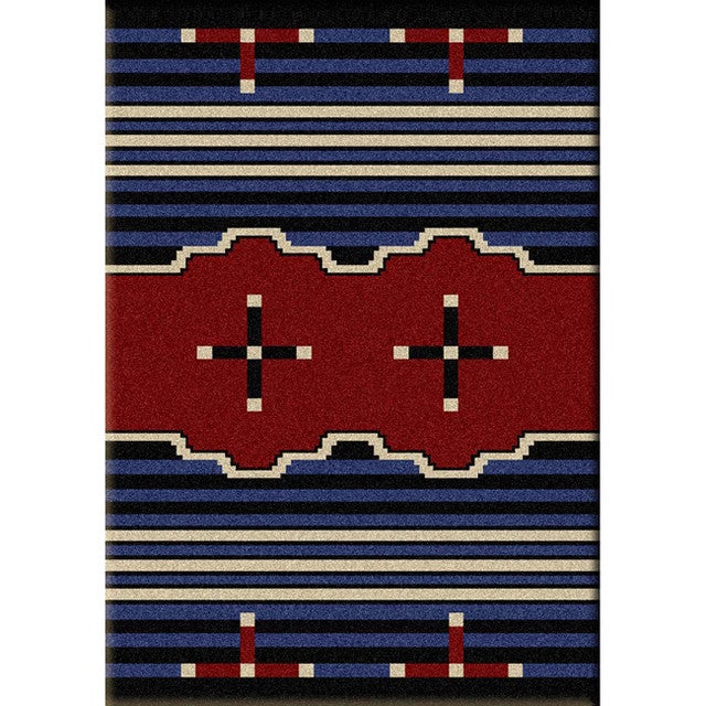 Big Chief Blue Rug - 3 x 4