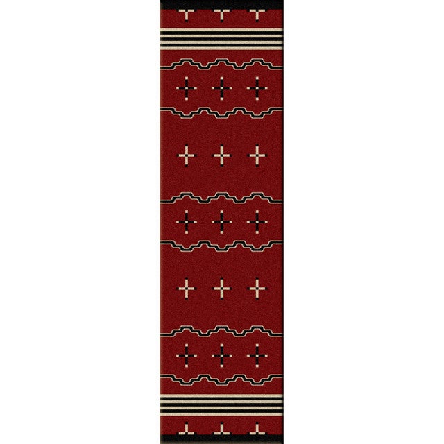 Big Chief Red Rug - 2 x 8