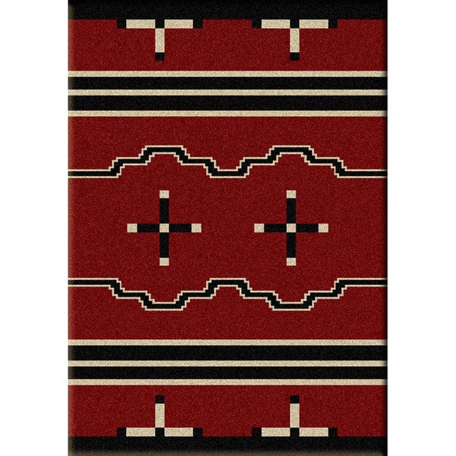Big Chief Red Rug - 3 x 4