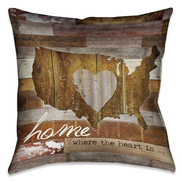 American Heart 18 x 18 Outdoor Pillow