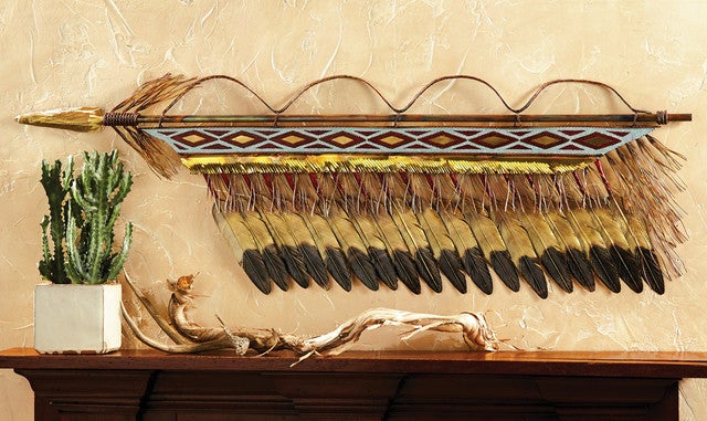 Beaded Spear Wall Art