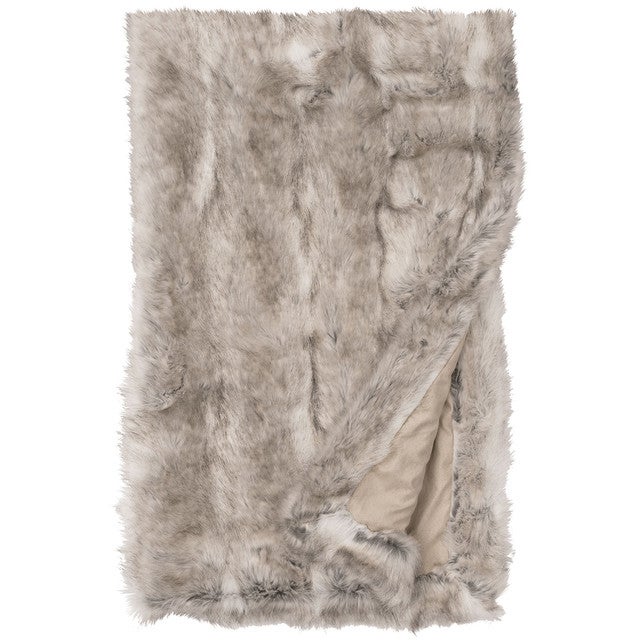 Canadian Stone Fox Fur Throw