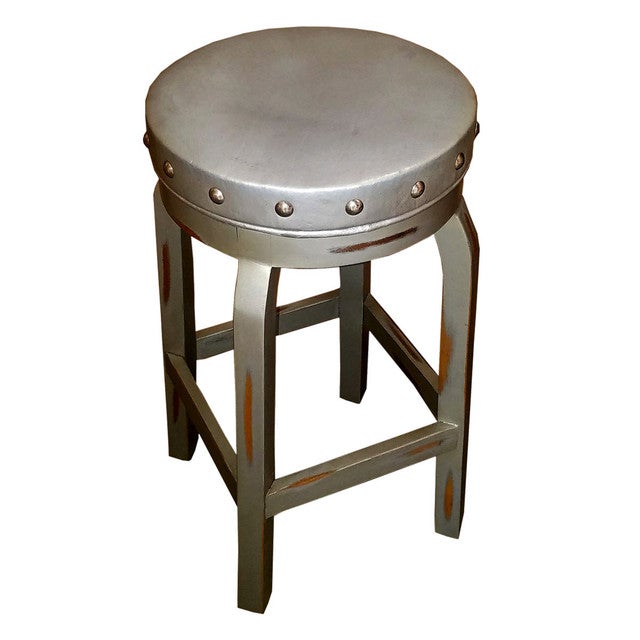 Charlotte Silver Counter Stool