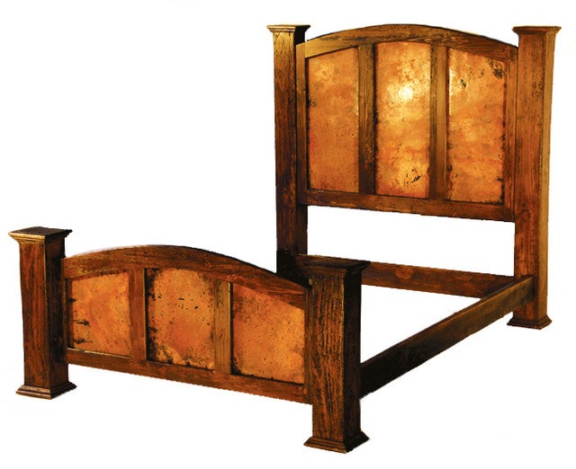 Kendra Bed with Copper Panels - Queen