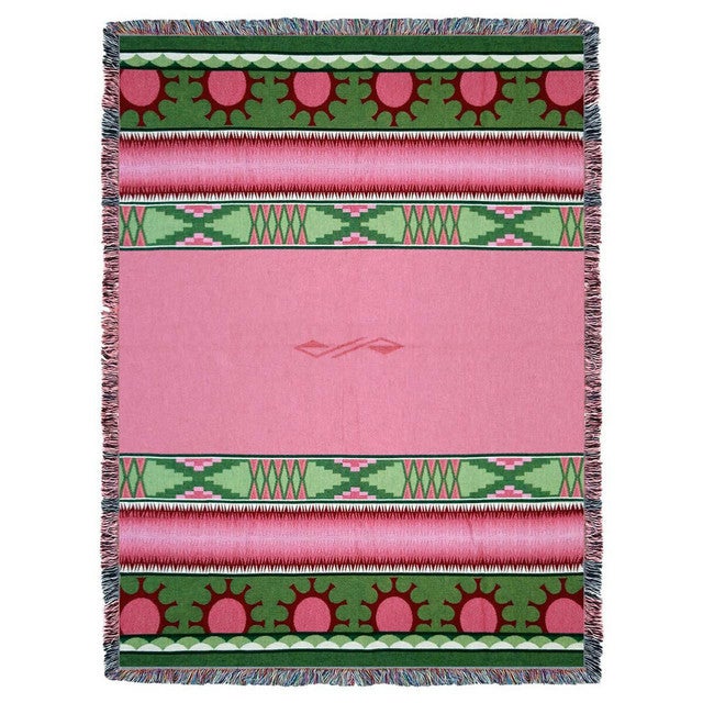 Concho Springs Rose Tapestry Throw