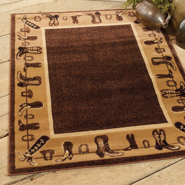 Cowboy Boots Rug - 2 x 3