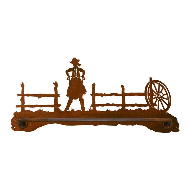 Cowgirl Hand Towel Bar - 18 Inch
